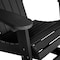 Flash Furniture Black Poly Resin Adirondack Style Rocking Chair JJ-C14705-BK-GG - alternate 10